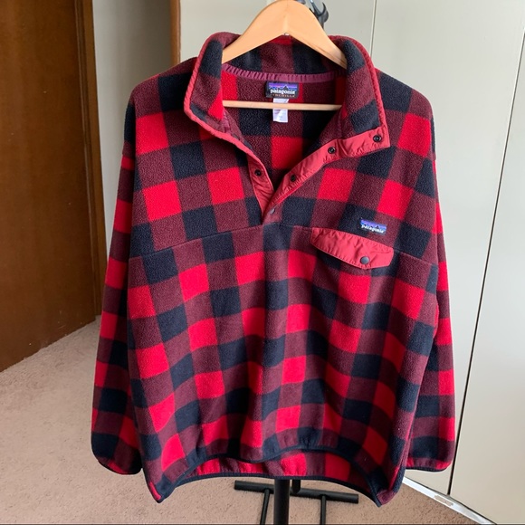 Patagonia Other - Patagonia Fleece Synchilla Snap Pullover Sweater Rare Plaid Men’s XL
